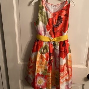 Bonnie Jean colorful flower dress in a size 7